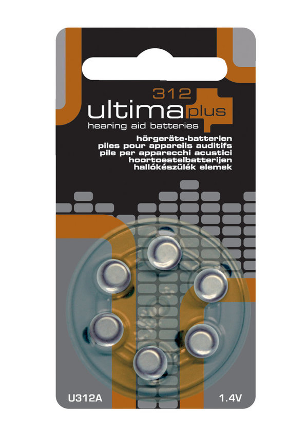 Aktion - 10x Ultima plus - Hörgerätebatterie 312